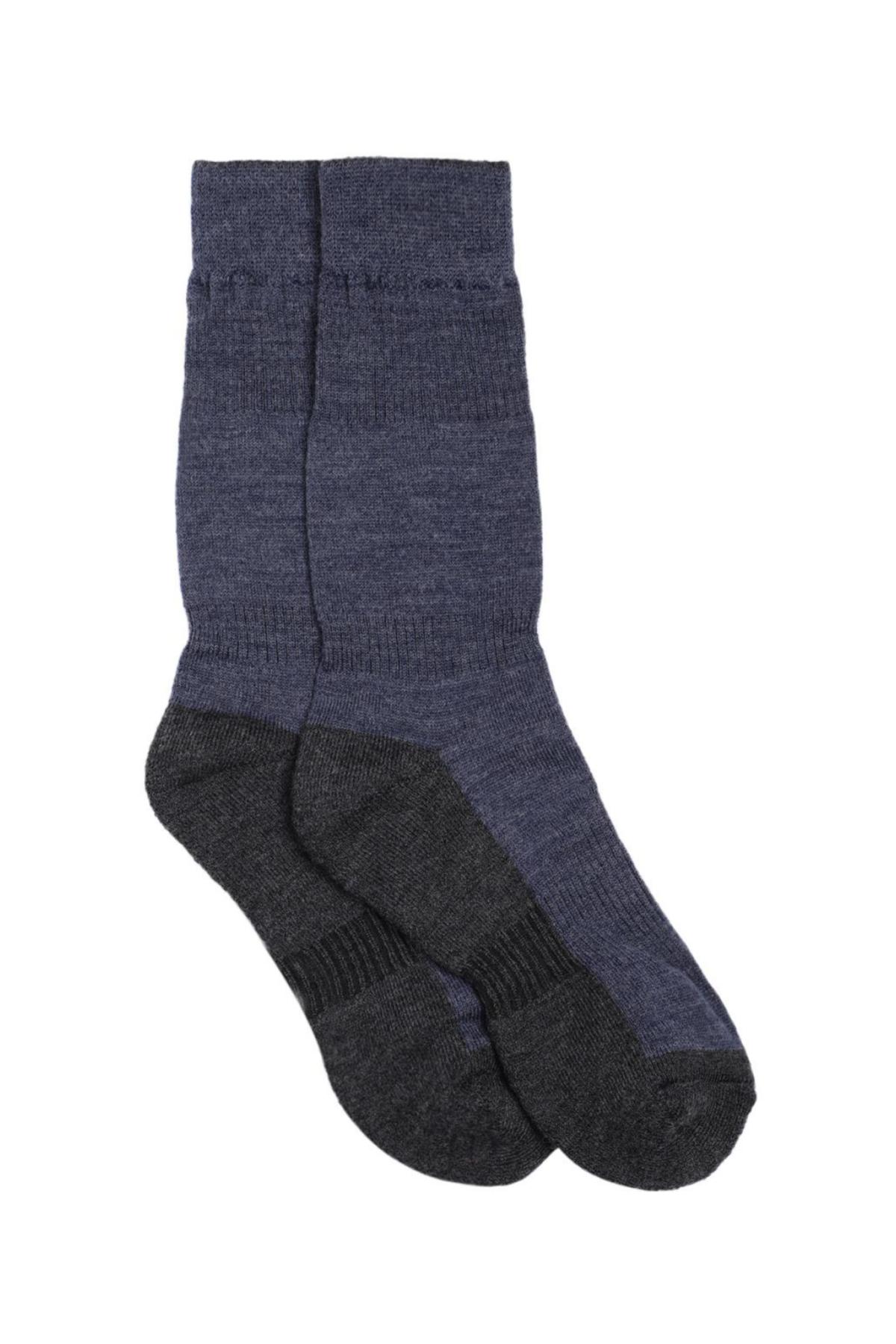 Namik No Blister Merino Wool Navy-Charcoal Regular Socks | Men